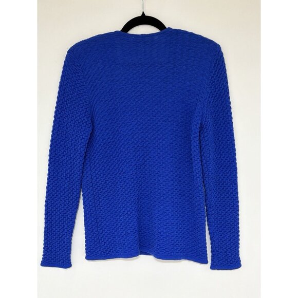 Vintage Rare G. Gucci Women’s 1950/1960’s Blue 2 Button Wool Cardigan Size 44 - Picture 6 of 11